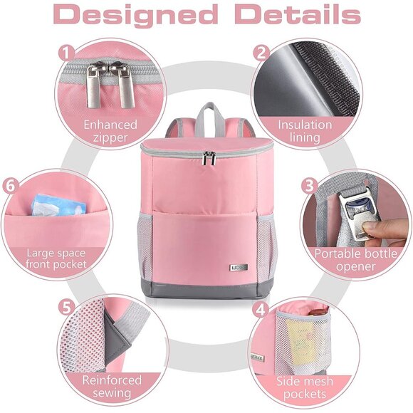 Insulated Cooler Backpack Outdoor - Leak Proof Backpack Cooler 30 Cans,